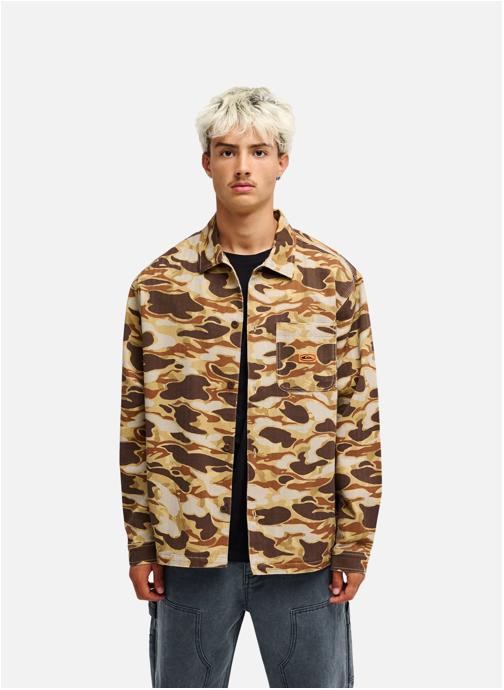 Quiksilver Chemises Castlehill homme marron