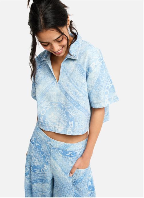 Roxy Chemises Lil Gangsta femme bleu