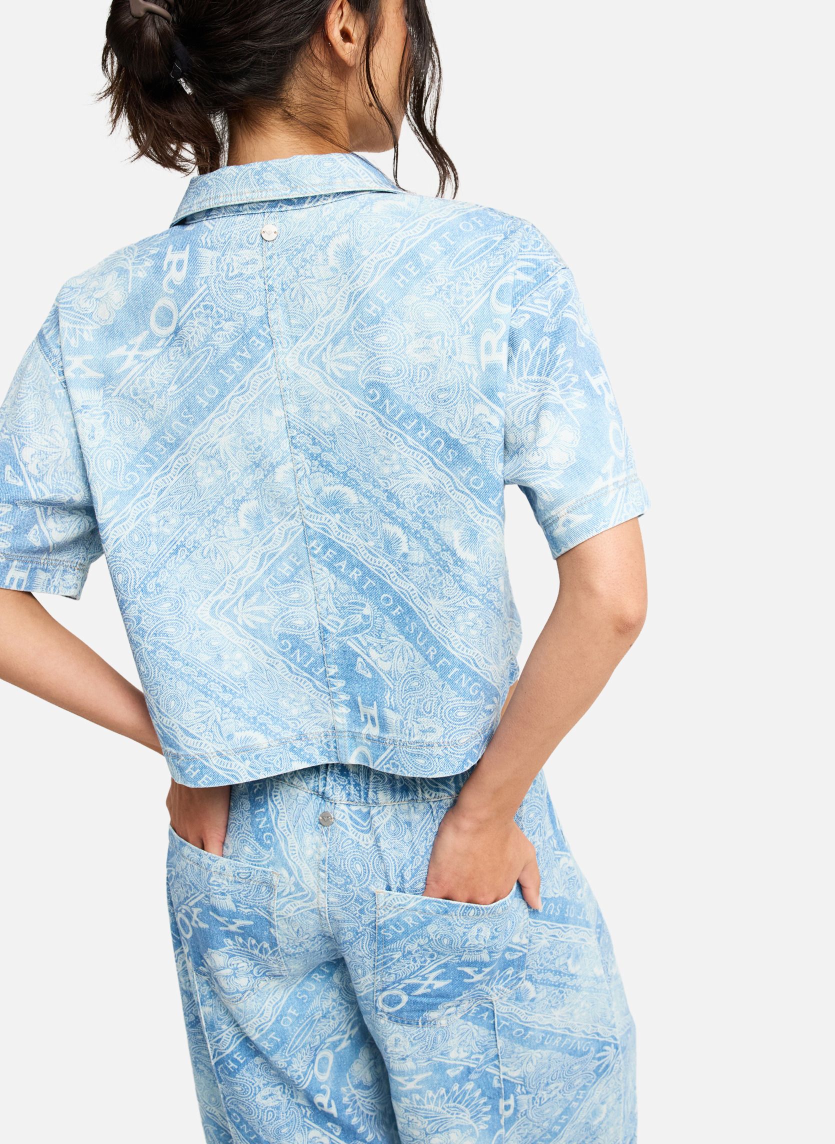 Chemises Lil Gangsta femme bleu Roxy Chemises Lil Gangsta femme bleu Bleu