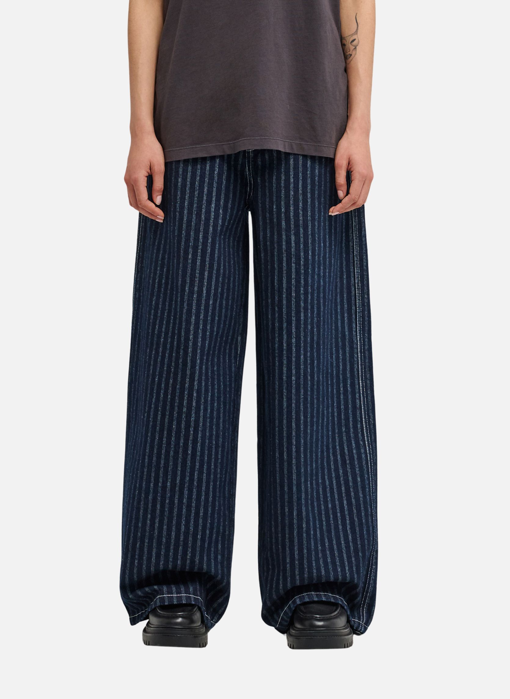 Jeans droit 365 Wide Herringbone femme bleu Element Jeans droit 365 Wide Herringbone femme bleu Bleu