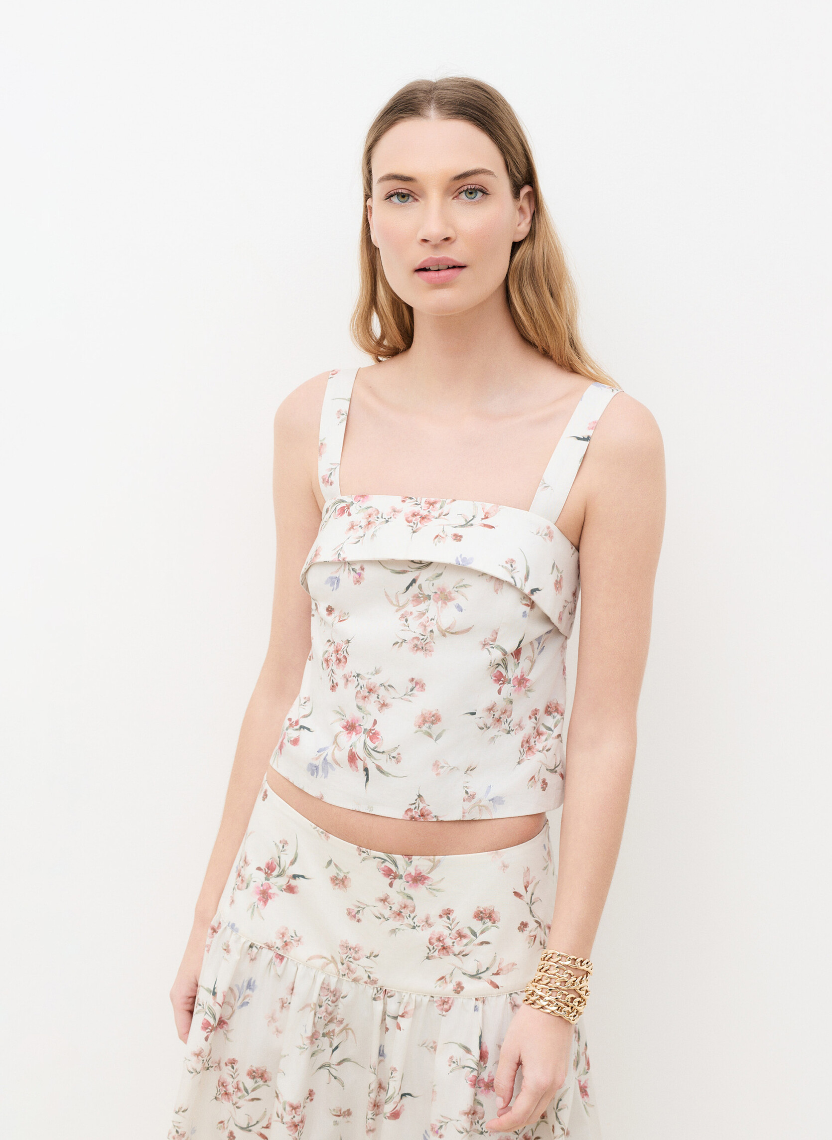 Tops 262C-CLYDIA femme beige Caroll Tops 262C-CLYDIA femme beige Beige