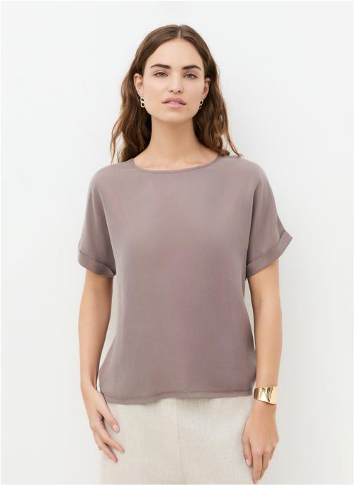 Caroll Tee-shirts 262T-TMARGERITA2 femme marron