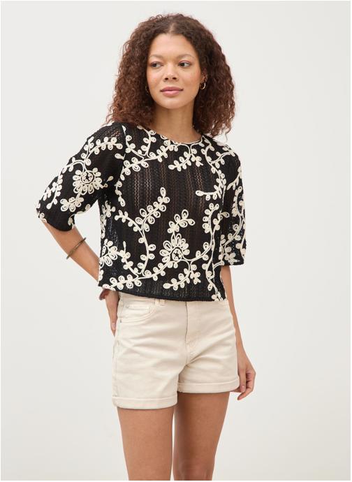 Bonobo Tee-shirts ALOCOUF femme noir