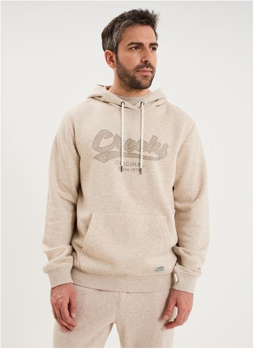 CREEKS Sweats à capuche CRE1SIMON_CHINEBIRCH homme beige