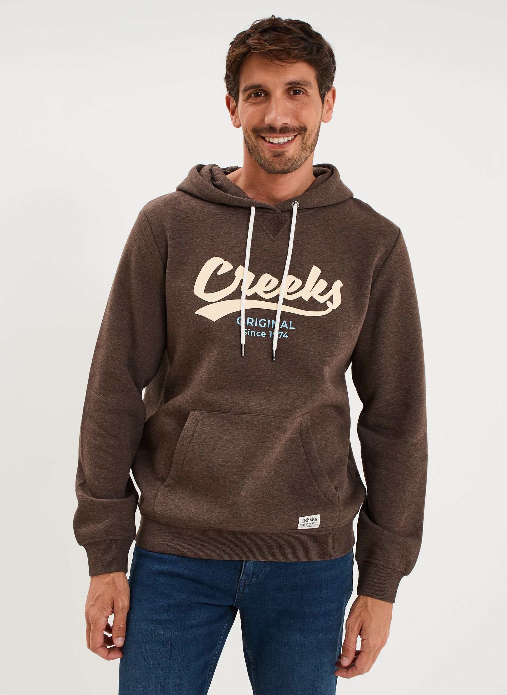 Sweats à capuche CRE1SIMON_TURKISH homme marron CREEKS Sweats à capuche CRE1SIMON_TURKISH homme marron Marron