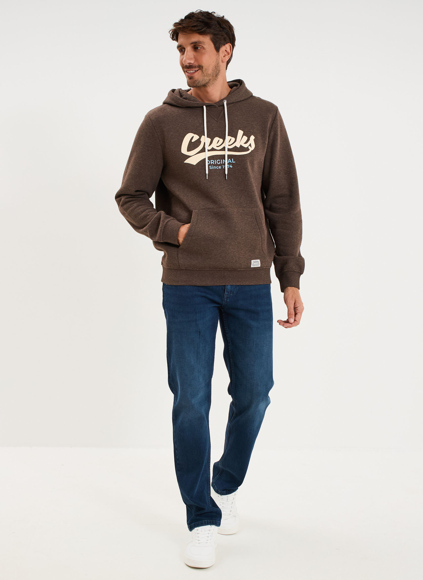 Sweats à capuche CRE1SIMON_TURKISH homme marron CREEKS Sweats à capuche CRE1SIMON_TURKISH homme marron Marron