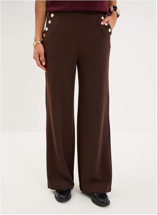 Mosquitos Pantalons droit MOS3_PPONT26 femme marron