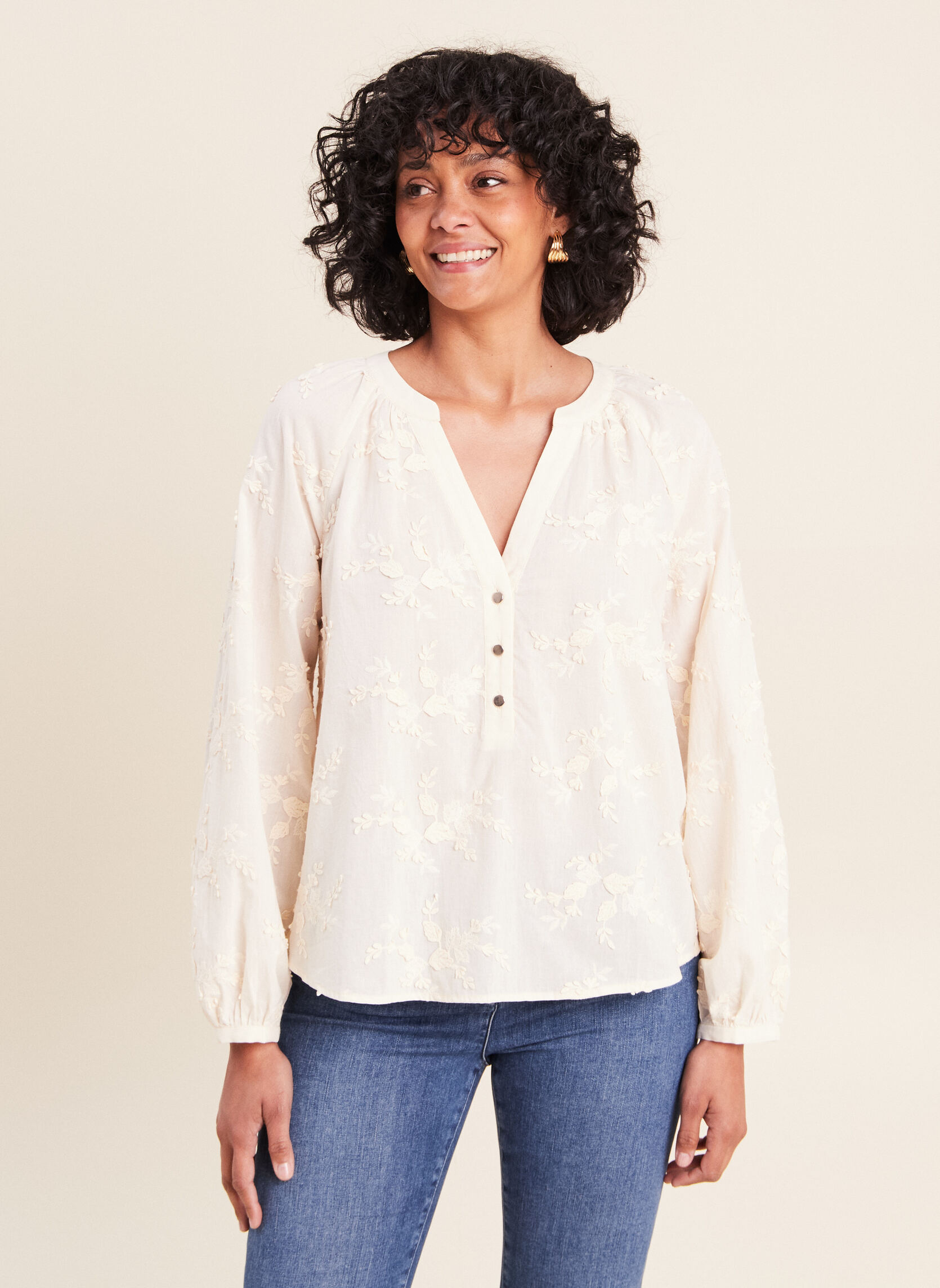 Chemises CEBLOOWILD femme blanc Bréal Chemises CEBLOOWILD femme blanc Blanc