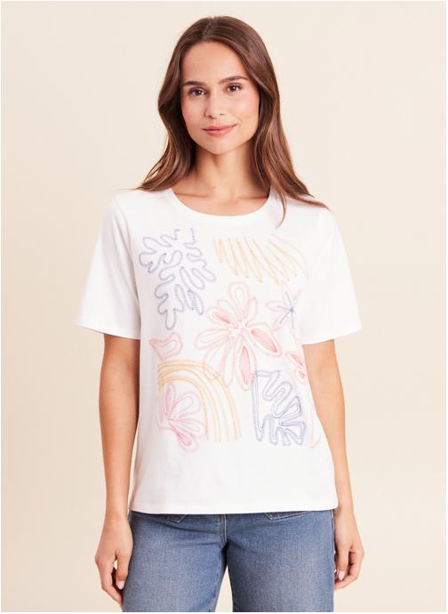 Bréal Tee-shirts TIBRENDA femme blanc