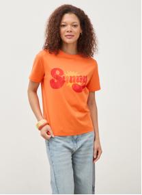 Tee-shirts ANIMWORDCOUF femme orange Bonobo Tee-shirts ANIMWORDCOUF femme orange Orange