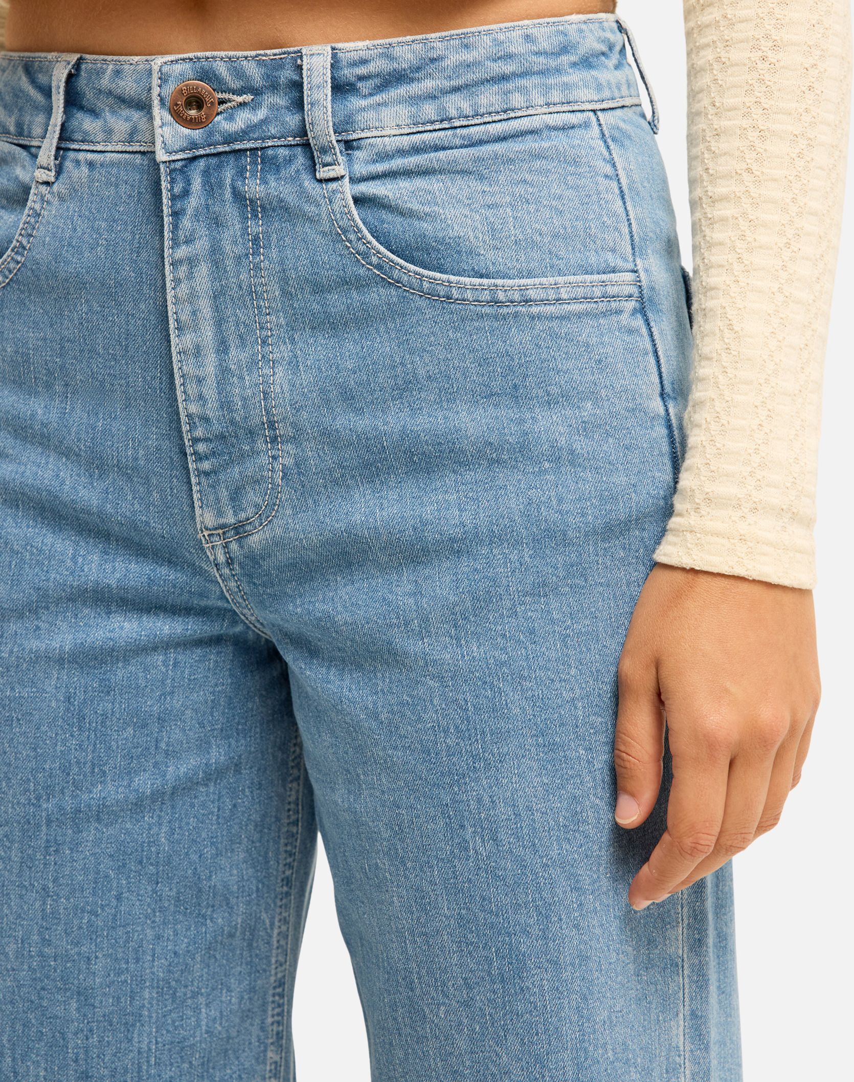 Jeans droit Be Free Denim femme bleu Billabong Jeans droit Be Free Denim femme bleu Bleu clair