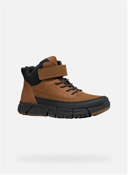 Geox Bottines J FLEXYPER BOY garçon marron
