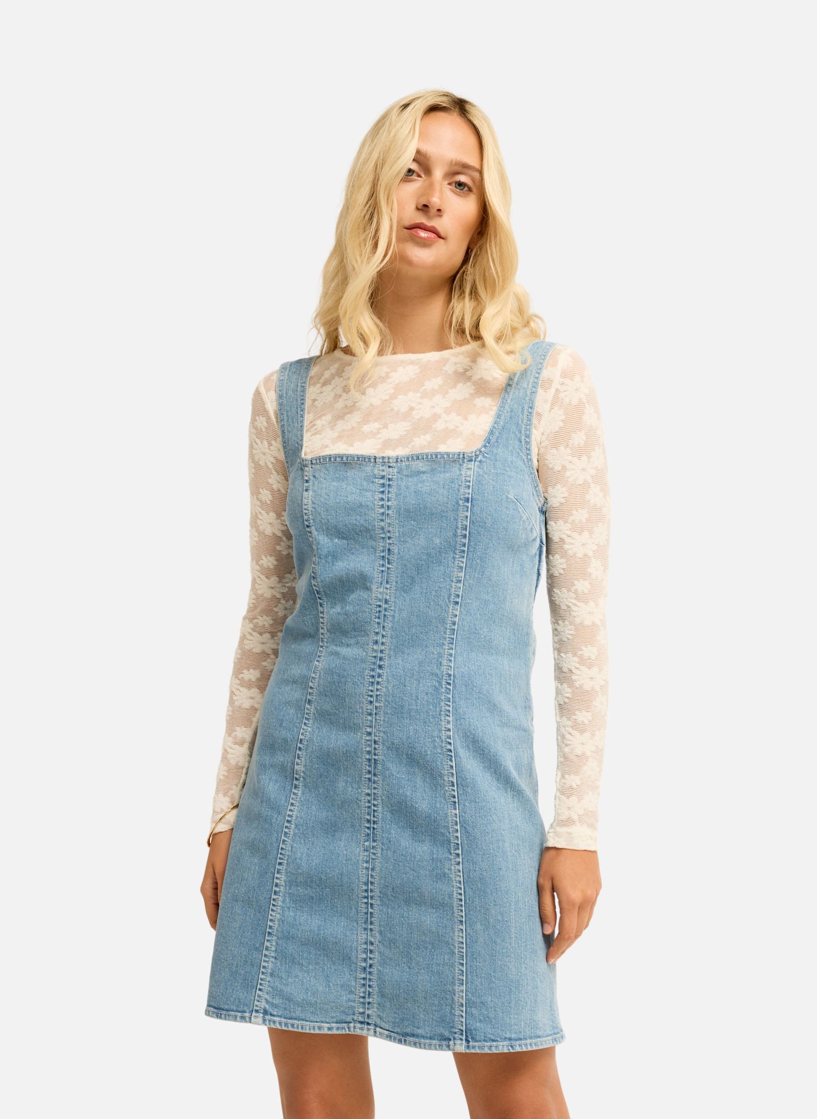 Robes Denim Romance femme bleu Billabong Robes Denim Romance femme bleu Bleu