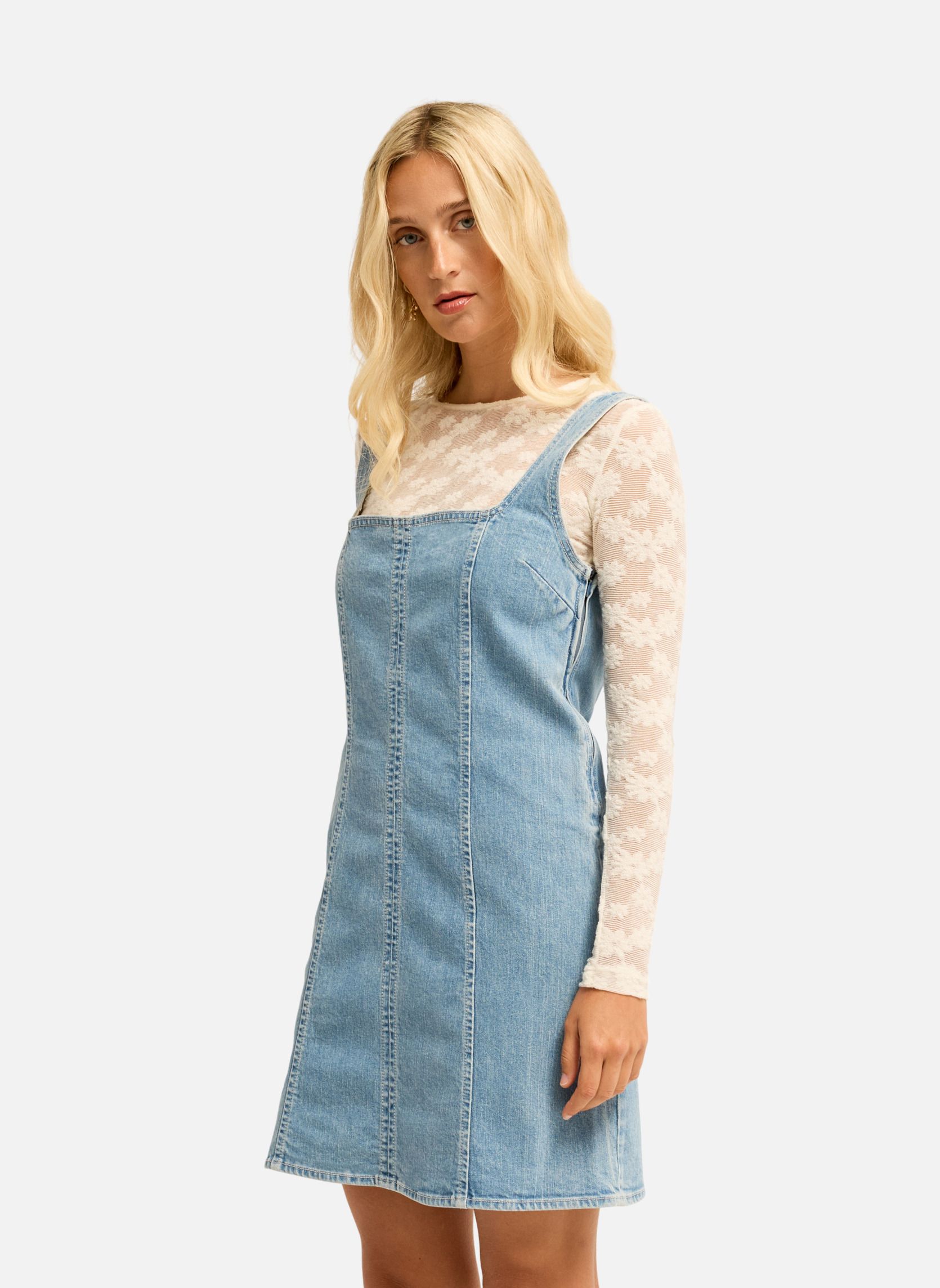 Robes Denim Romance femme bleu Billabong Robes Denim Romance femme bleu Bleu