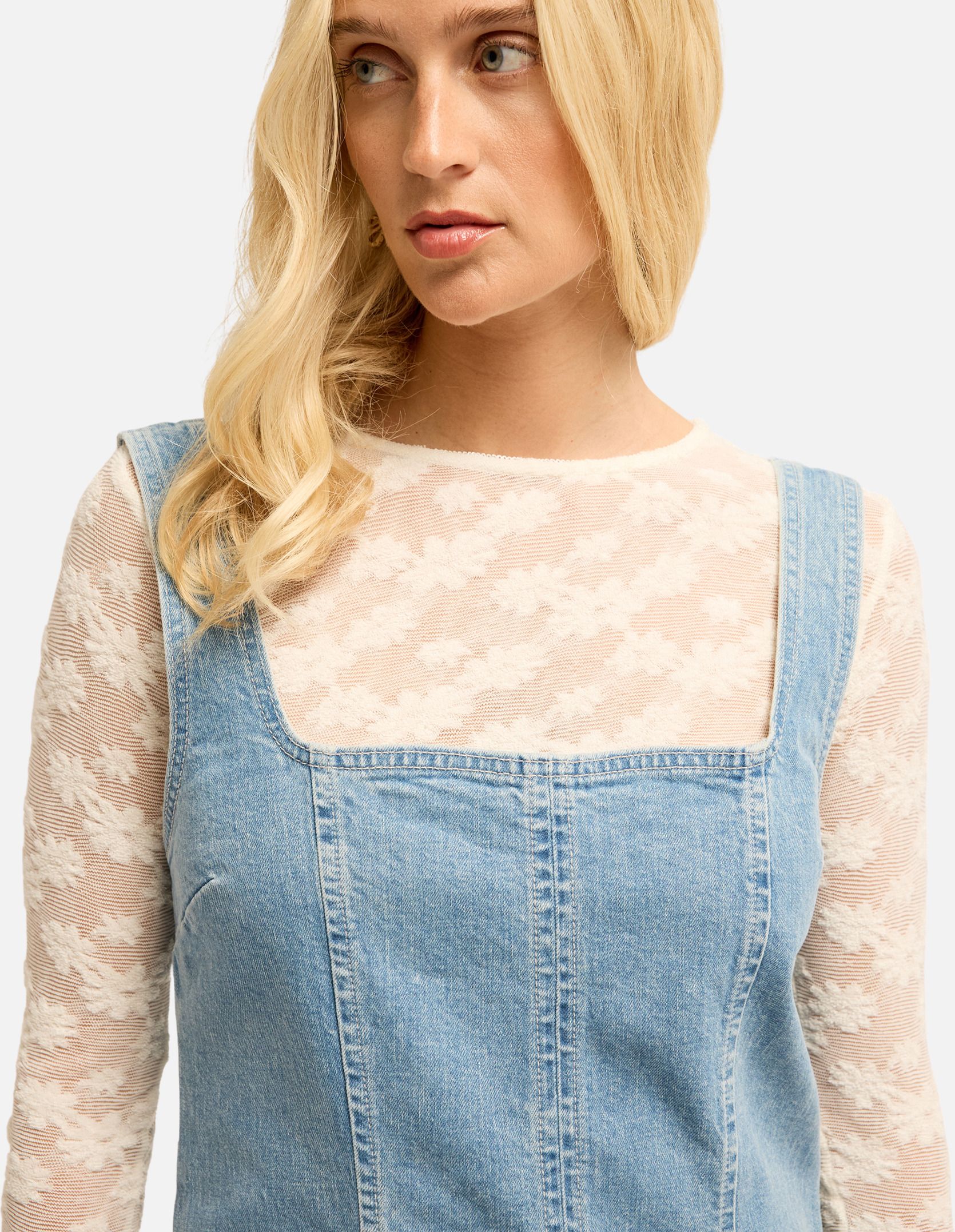 Robes Denim Romance femme bleu Billabong Robes Denim Romance femme bleu Bleu