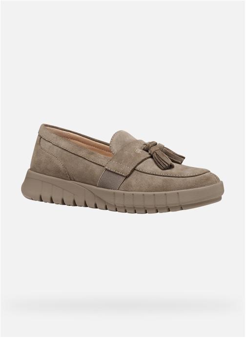 Geox Mocassins D FLEXTRIDE femme marron