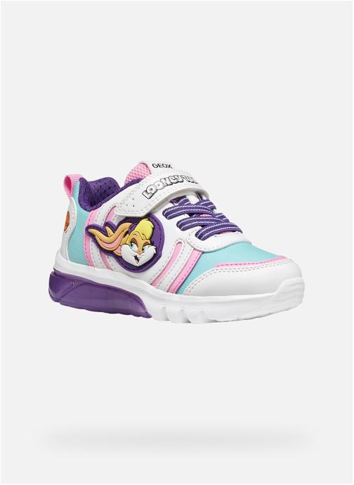 Geox Baskets basses J CIBERDRON GIRL fille bleu