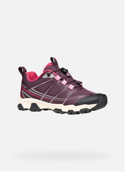 Geox Baskets basses MAGNETAR GIRL fille rouge