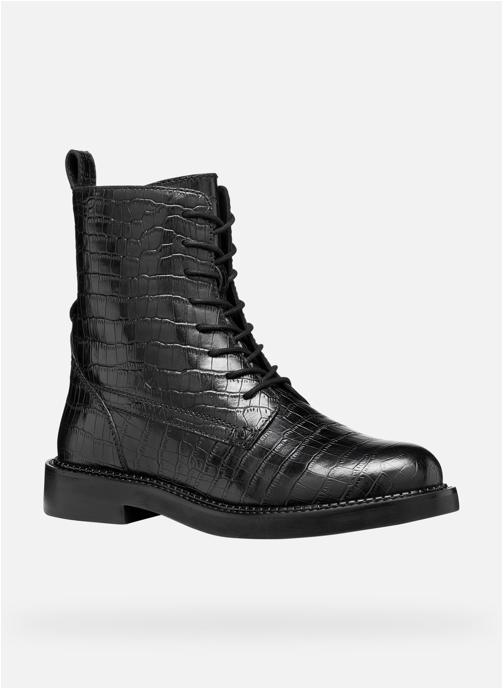 Geox Bottines basses D SERILDA femme noir