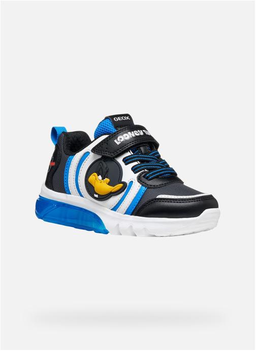 Geox Baskets basses J CIBERDRON BOY garçon noir