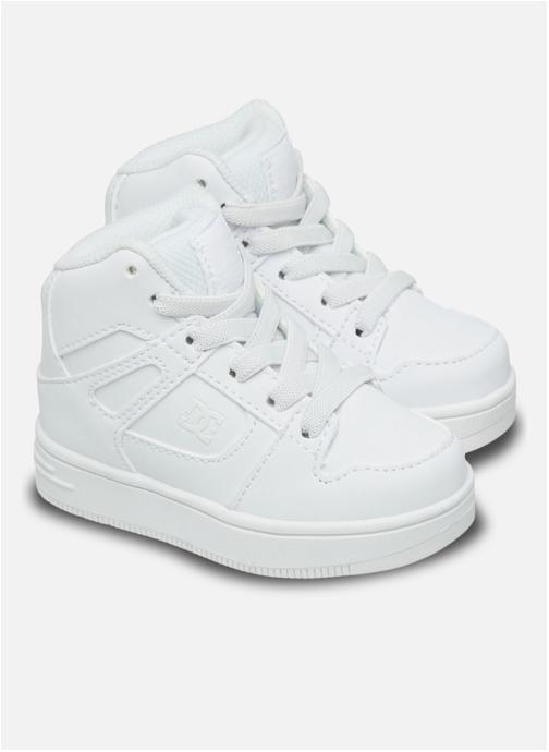 DC Shoes Baskets basses Rebound garçon blanc