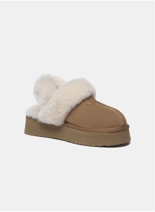 EverAu Australia Chaussons FANTAIL femme marron
