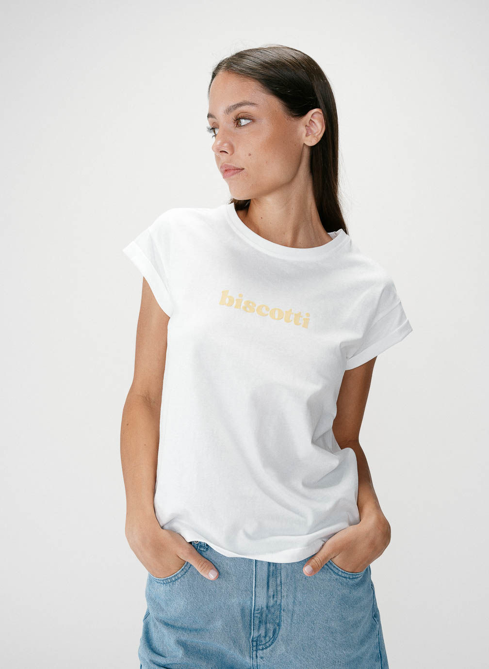 Tops T-shirt en coton à message brodé jaune Wylo femme jaune Grace & Mila Tops T-shirt en coton à message brodé jaune Wylo femme jaune Jaune