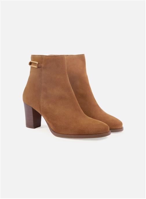 JULES & JENN Bottines basses Bottines bijoux talon Zélie femme marron