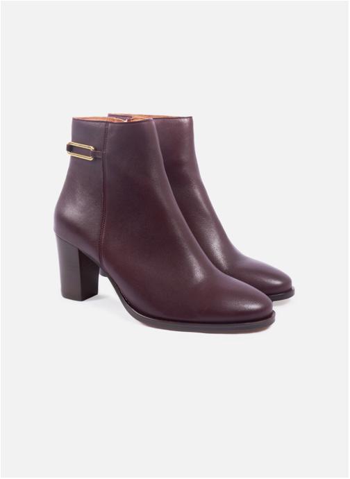 JULES & JENN Bottines basses Bottines bijoux talon Zélie femme bordeaux