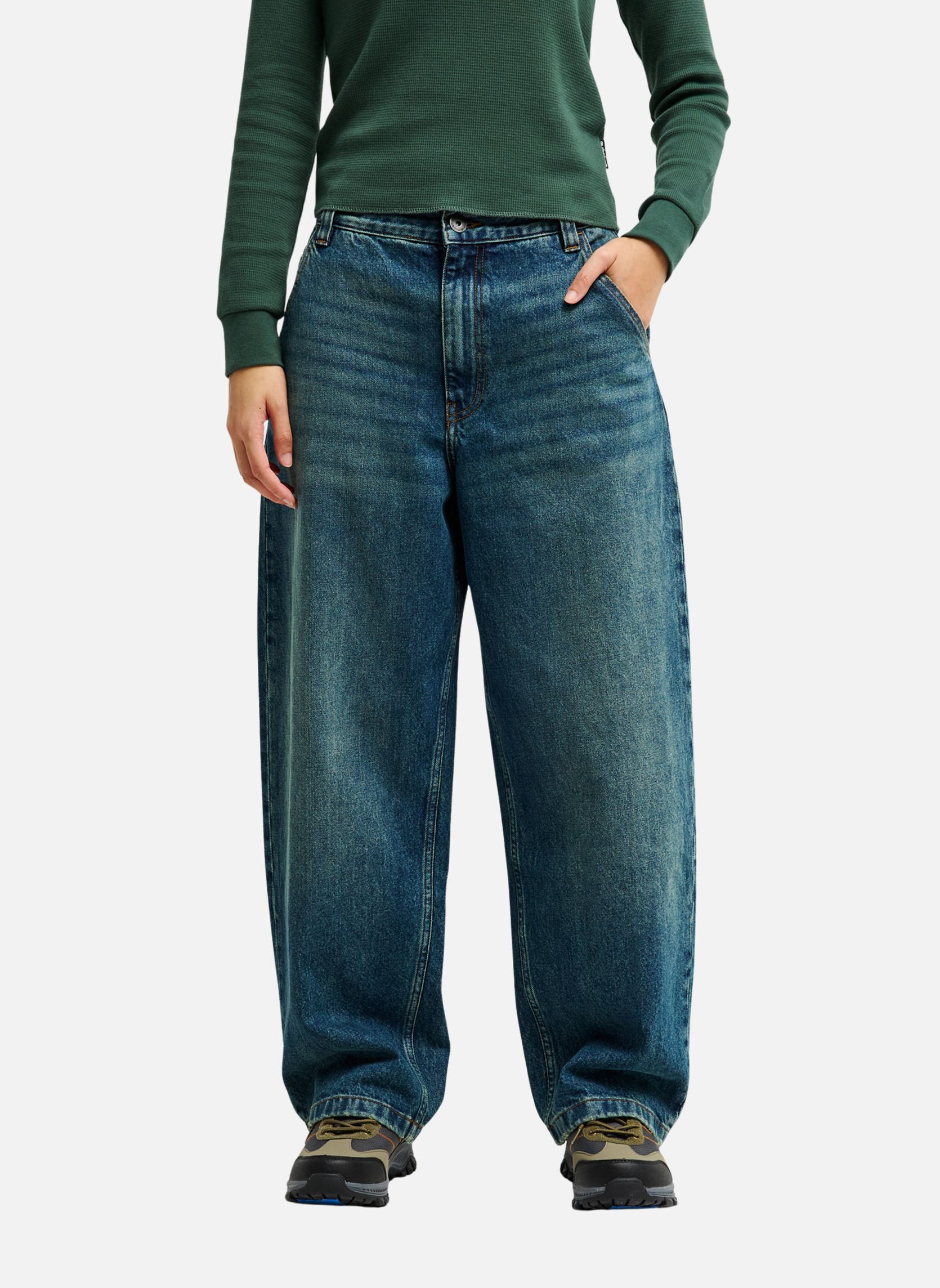 Jeans droit QSW Skate Denim femme bleu Quiksilver Jeans droit QSW Skate Denim femme bleu Bleu