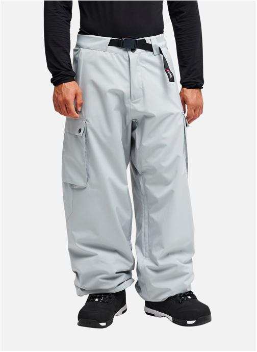Quiksilver Pantalons droits Young Guns Snow Down Cargo 20K homme gris