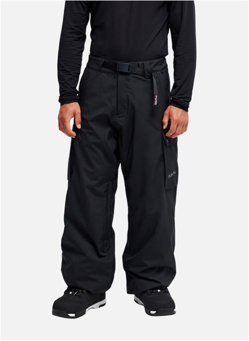 Quiksilver Pantalons droits Young Guns Snow Down Cargo 20K homme noir