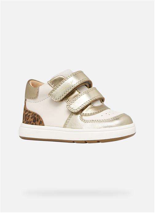 Geox Baskets basses BIGLIA BABY GIRL fille or et bronze