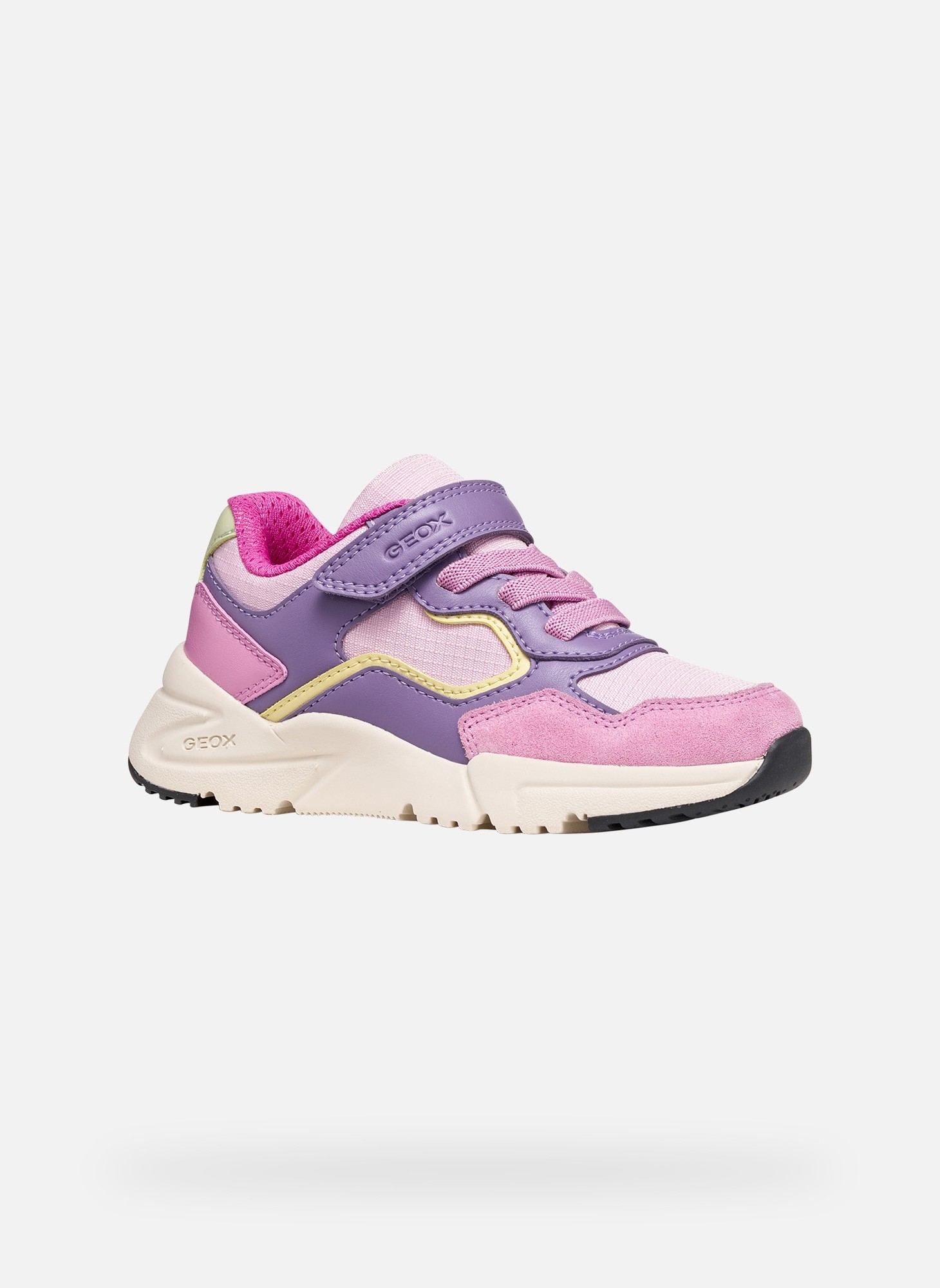 Baskets basses LOFTUS GIRL fille rose Geox Baskets basses LOFTUS GIRL fille rose Rose chiné