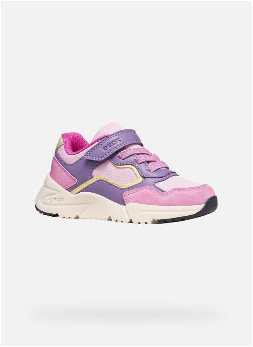 Geox Baskets basses LOFTUS GIRL fille rose