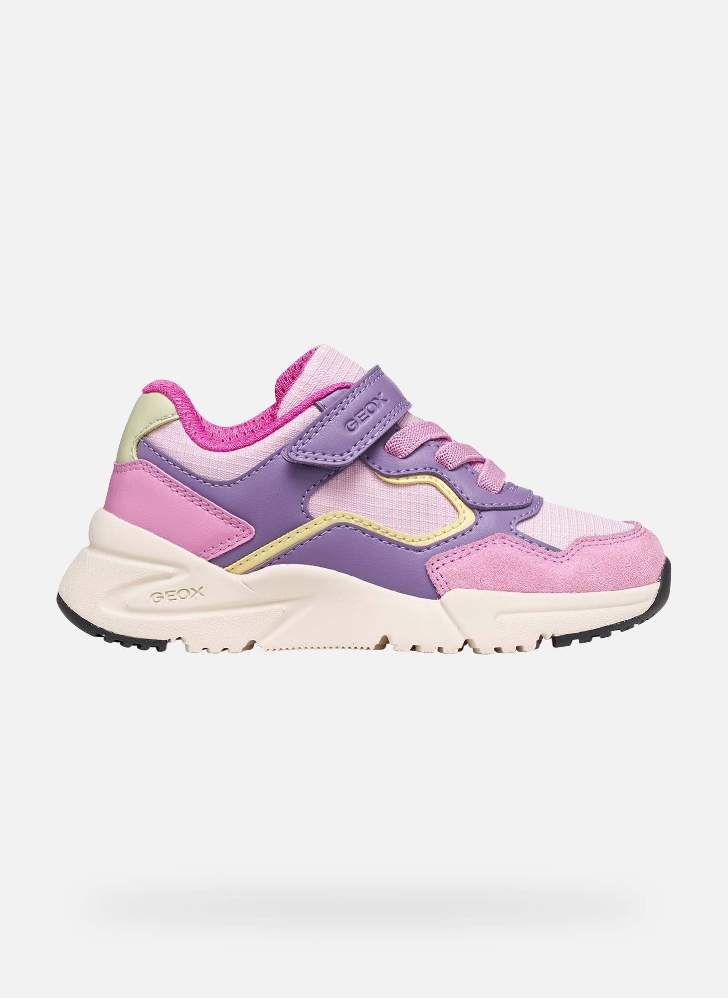 Baskets basses LOFTUS GIRL fille rose Geox Baskets basses LOFTUS GIRL fille rose Rose chiné