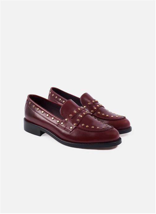 JULES & JENN Mocassins Mocassins cuir F femme bordeaux
