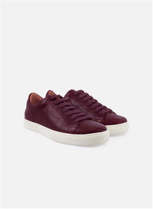 JULES & JENN Baskets basses Tennis à lacets femme bordeaux