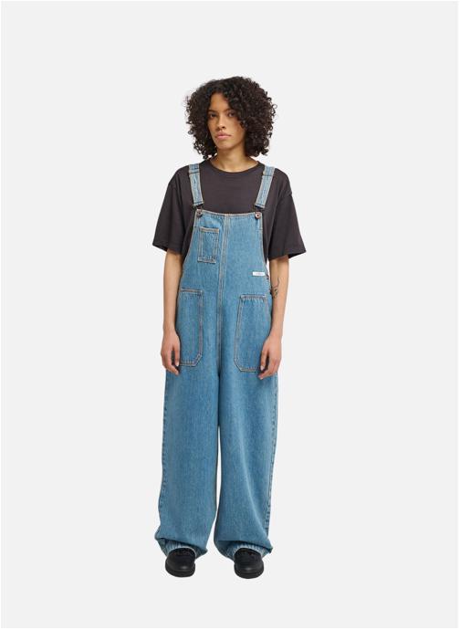 Element Pantalons droit 70 Dungaree Denim femme bleu