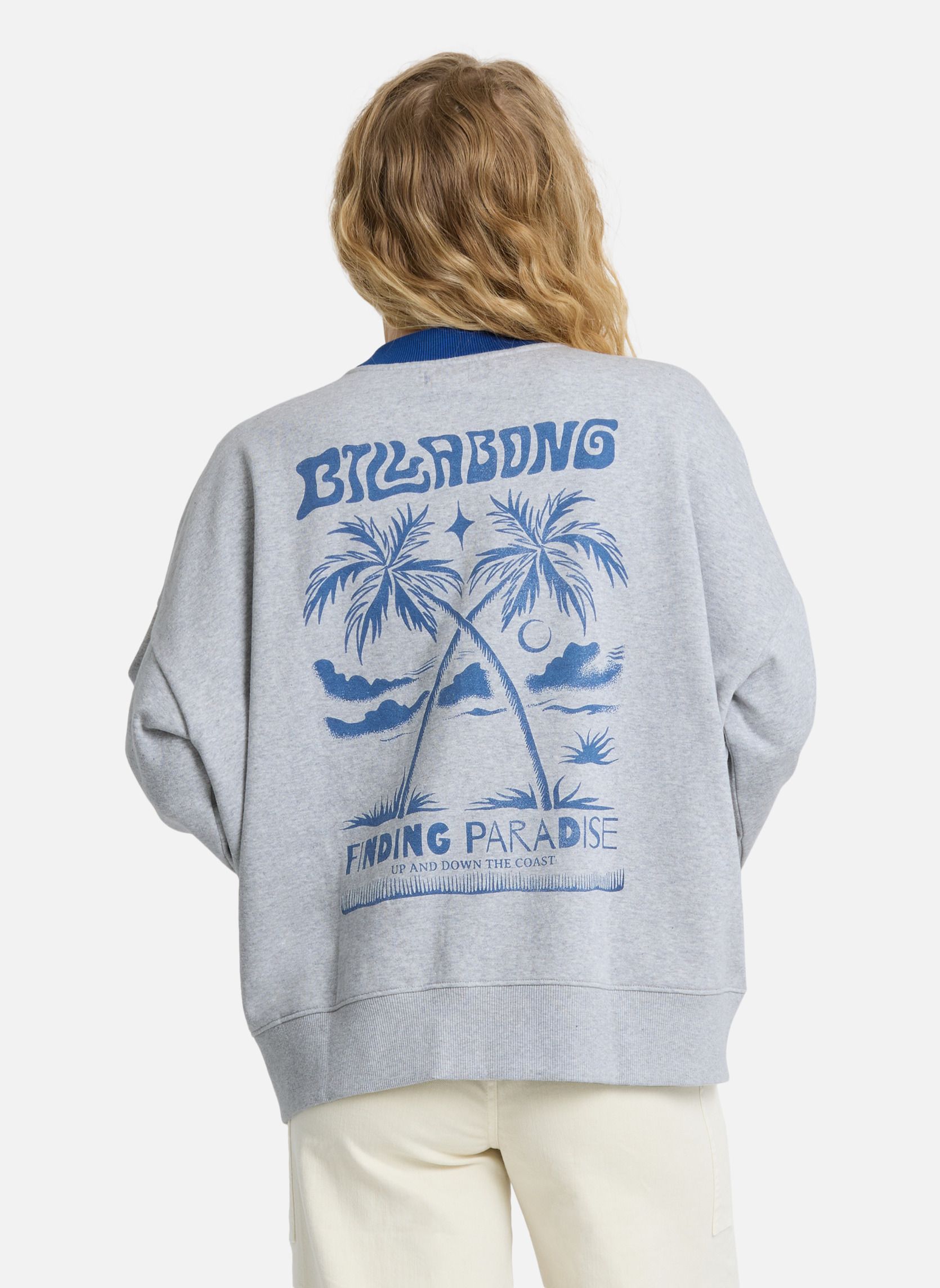 Sweats à capuche Sunsets femme gris Billabong Sweats à capuche Sunsets femme gris Gris