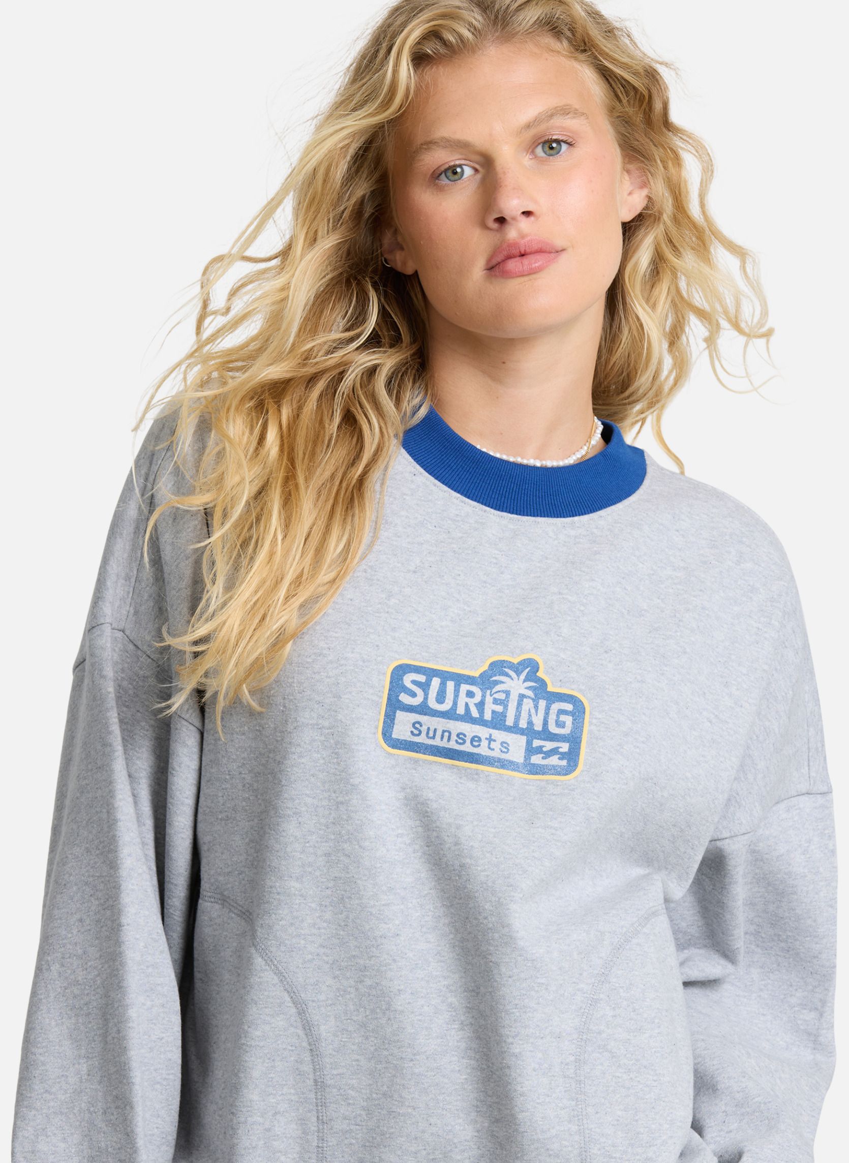 Sweats à capuche Sunsets femme gris Billabong Sweats à capuche Sunsets femme gris Gris