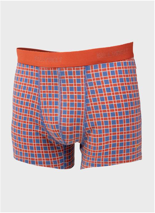 BILLYBELT Boxers A carreaux homme rouge
