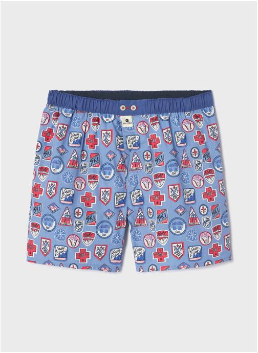 BILLYBELT Caleçons A motifs homme bleu