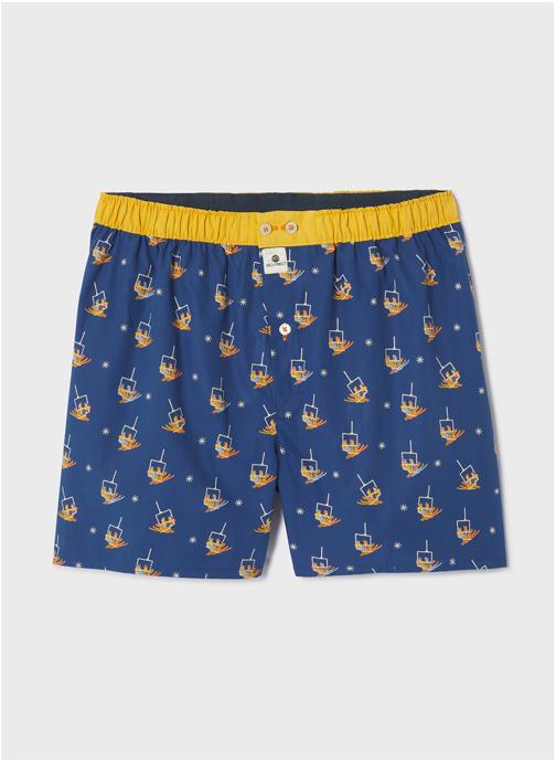 BILLYBELT Caleçons A motifs homme bleu
