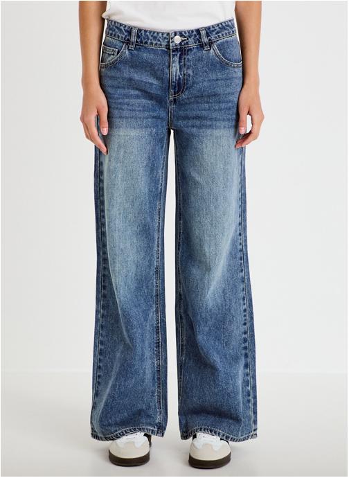 Cache Cache Jeans droit DELBA-REBEL femme bleu