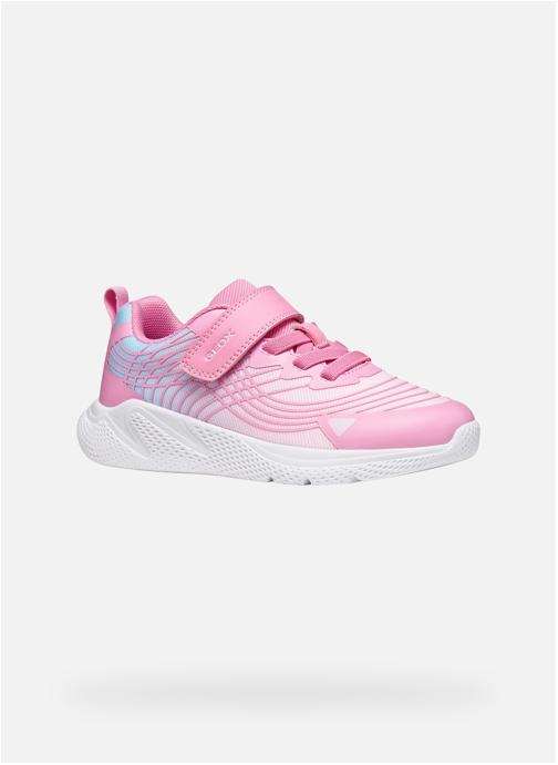 Geox Baskets basses J SPRINTYE GIRL fille rose