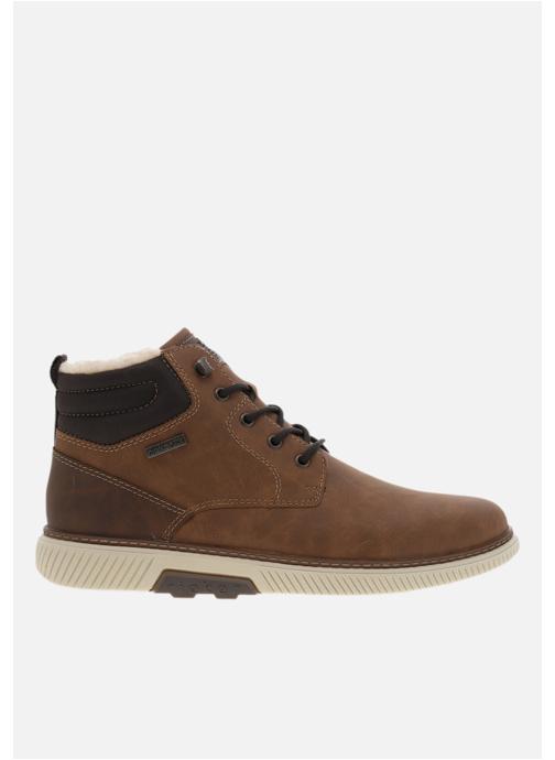 Rieker Bottines et boots Bottines brunes à talon plat avec un zip et des lacets ronds - 798101 homme marron
