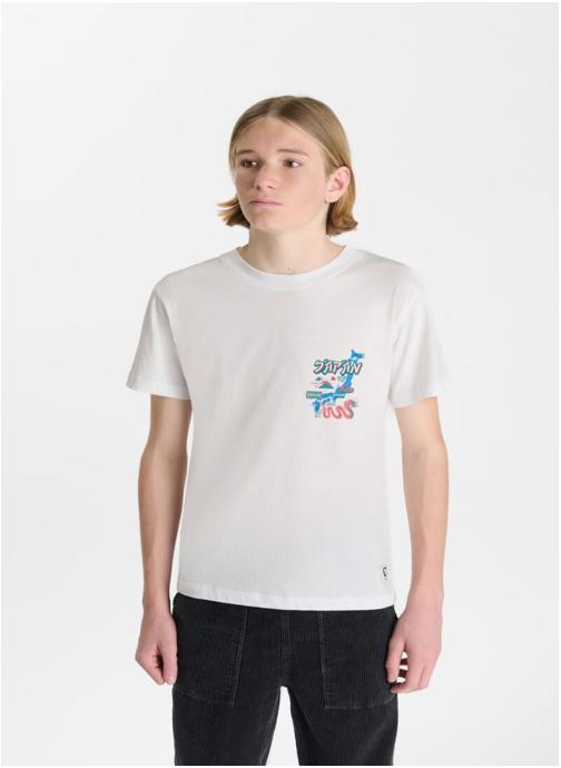 Le temps des cerises Tee-shirts Tee-Shirt GALLBO White garçon blanc