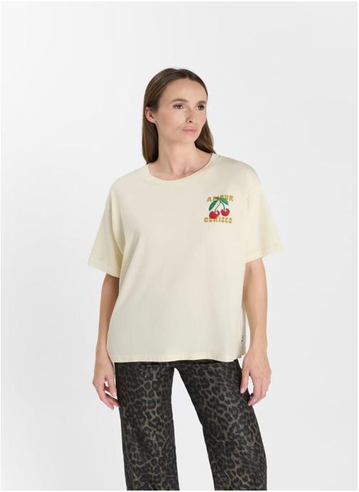 Le temps des cerises Tee-shirts Tee-Shirt ARYA White femme blanc