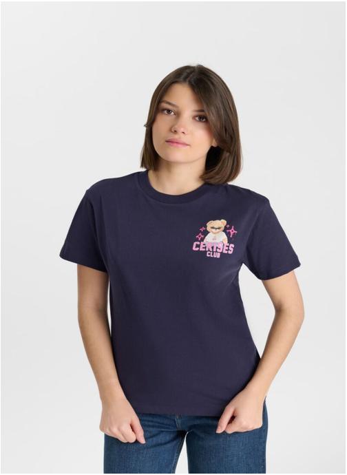 Le temps des cerises Tee-shirts Tee-Shirt LIAMGI Blue fille bleu